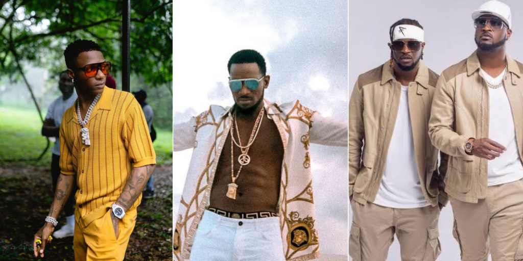 D'banj, Wizkid, and P-Square are part of the crop of artistes that introduced the world to Afrobeats