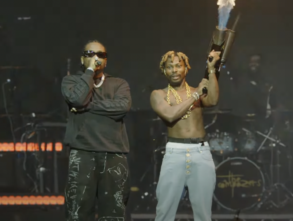 Asake and his label boss, Olamide performed together at the O2 Arena